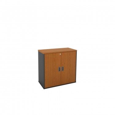 ΝΤΟΥΛΑΠΙ-Α Γραφείου Δίφυλλο, 2 Ράφια, Απόχρωση Dark Grey -Cherry  80x40x82cm [-Ανθρακί-, -Κερασί-] [-Melamine-] ΕΟ124,6