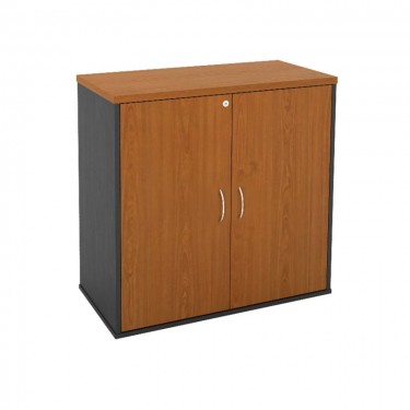 ΝΤΟΥΛΑΠΙ-Α Γραφείου Δίφυλλο, 2 Ράφια, Απόχρωση Dark Grey -Cherry  80x40x82cm [-Ανθρακί-, -Κερασί-] [-Melamine-] ΕΟ124,6