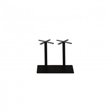 PRATO-R Βάση Τραπεζιού Μακρόστενη με ρεγουλατόρο Μέταλλο Βαφή Μαύρο (30,50kg)  90x45cm H.73cm [-Μαύρο-] [-Μέταλλο-] Ε0671,R