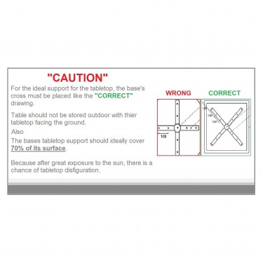 Contract Sliq Normal Επιφάνεια Τραπεζιού τ.Werzalit, Απόχρωση Άσπρο  70x70cm/16mm [-Άσπρο-] [-Melamine Laminated-] Ε107,45