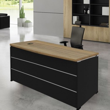 PROJECT Γραφείο Απόχρωση Sonoma - Γκρι  200x90x75cm [-Ανθρακί-, -Φυσικό-] [-Melamine-] ΕΟ915