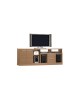 ANALOG Έπιπλο TV Απόχρωση Sonoma Oak  190x46x70cm [-Φυσικό-] [-MDF - Κόντρα Πλακέ - Καπλαμάς - Νοβοπάν-] Ε7382,2