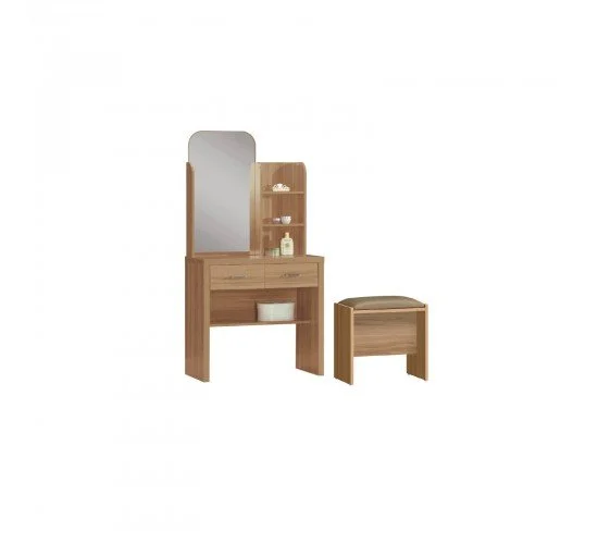 CALIBER Set Τουαλέτα   Σκαμπό Απόχρωση Sonoma Oak  80x39x155cm [-Φυσικό-] [-Paper-] Ε7388
