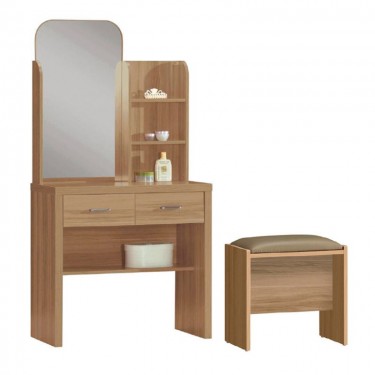 CALIBER Set Τουαλέτα   Σκαμπό Απόχρωση Sonoma Oak  80x39x155cm [-Φυσικό-] [-MDF - Κόντρα Πλακέ - Καπλαμάς - Νοβοπάν-] Ε7388