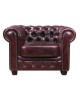 CHESTERFIELD 689 Πολυθρόνα Σαλονιού - Καθιστικού, Δέρμα, Απόχρωση Antique Red  103x92x72cm [-Κόκκινο-] [-Leather - Rubica Leather-] Ε9574,14