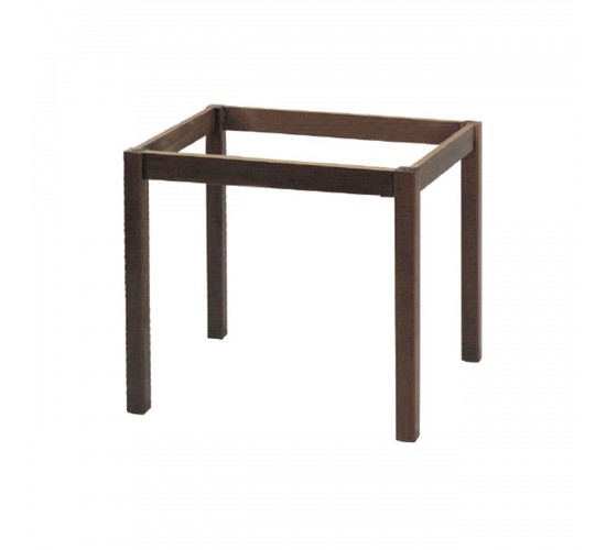 ΚΑΦΕΝΕΙΟΥ Βάση Τραπεζιού Οξιά Λυόμενο για Επιφάνεια 60x60cm, Βαφή Εμποτισμού Καρυδί  49x49x73cm [-Καρυδί-] [-Ξύλο-] Ρ415,Ε2