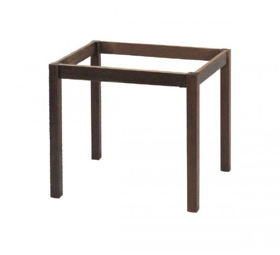 ΚΑΦΕΝΕΙΟΥ Βάση Τραπεζιού Οξιά Λυόμενο για Επιφάνεια 60x60cm, Βαφή Εμποτισμού Καρυδί  49x49x73cm [-Καρυδί-] [-Ξύλο-] Ρ415,Ε2