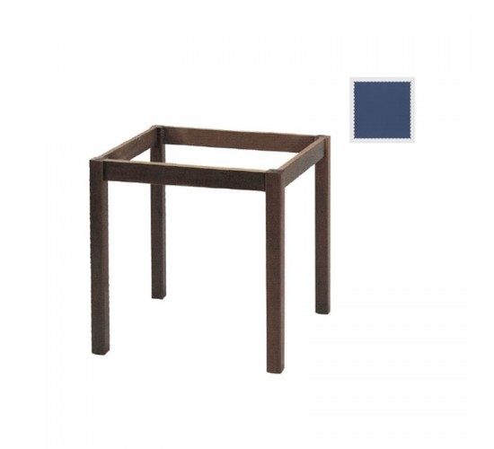 ΚΑΦΕΝΕΙΟΥ Βάση Τραπεζιού Οξιά Λυόμενη για Επιφάνεια 60x60cm, Βαφή Εμποτισμού Ανιλίνη Μπλε  49x49x73cm [-Μπλε-] [-Ξύλο-] Ρ415,Ε3