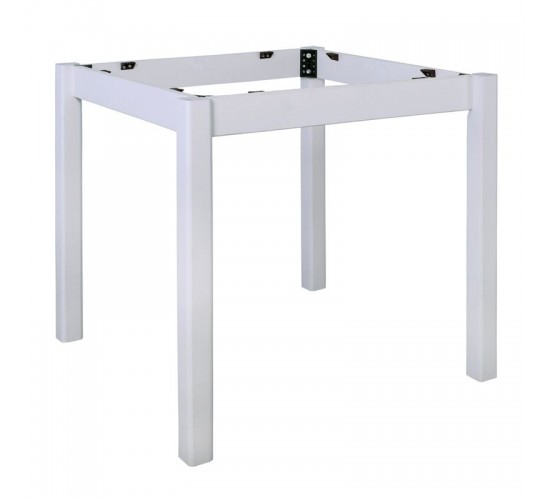 ΚΑΦΕΝΕΙΟΥ Βάση Τραπεζιού Οξιά Λυόμενη για Επιφάνεια 60x60cm, Βαφή Εμποτισμού Λάκα Άσπρο  49x49x73cm [-Άσπρο-] [-Ξύλο-] Ρ415,Ε8