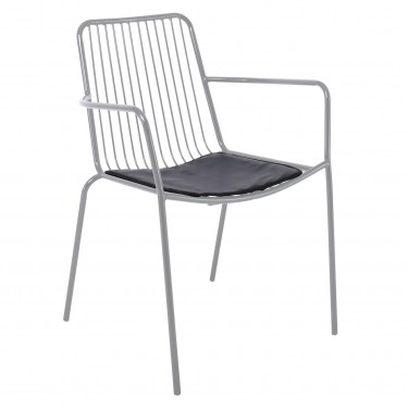 Μαξιλάρι Πολυθρόνας Pu Μαύρο πάχος 1cm (NEXUS)  41x38x1cm [-Μαύρο-] [-PU - PVC-] Ε520,Μ