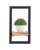 LIZARD Frame Ράφι Μέταλλο Βαφή Μαύρο, Ξύλο Ακακία Φυσικό  20x25x35cm [-Μαύρο-, -Φυσικό-] [-Μέταλλο-, -Ξύλο-] ΕΑ7070,3