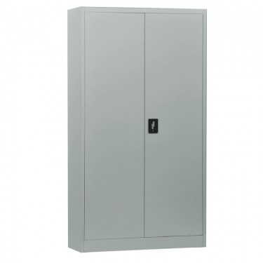 ΝΤΟΥΛΑΠΑ Δίφυλλη, 4 Ράφια, Μέταλλο Βαφή Γκρι  90x40x185cm [-Γκρι-] [-Μέταλλο-] Ε6008,1