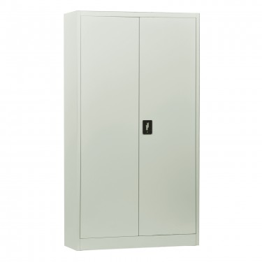 ΝΤΟΥΛΑΠΑ Δίφυλλη, 4 Ράφια, Μέταλλο Βαφή Άσπρο  90x40x185cm [-Άσπρο-] [-Μέταλλο-] Ε6008