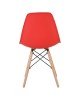 ART Wood Καρέκλα Τραπεζαρίας Κουζίνας Ξύλο - PP Κόκκινο  46x52x82cm [-Κόκκινο-] [-Ξύλο/PP - PC - ABS-] ΕΜ123,6W
