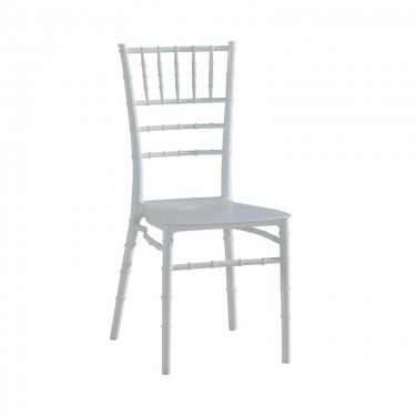 ILONA Καρέκλα-Pro Εστίασης - Catering Στοιβαζόμενη PP Άσπρο  40x47x89cm [-Άσπρο-] [-PP - PC - ABS-] Ε385