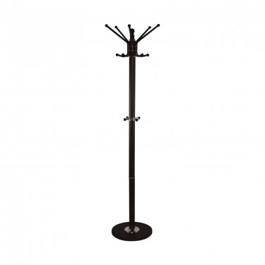 PROMO Καλόγερος Μέταλλο Βαφή Καρυδί  Φ36cm H.172cm [-Καρυδί-, -Μαύρο-] [-Μάρμαρο - Τεχνομάρμαρο-, -Μέταλλο-] ΕΜ181,1