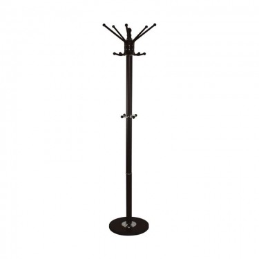 PROMO Καλόγερος Μέταλλο Βαφή Καρυδί  Φ36cm H.172cm [-Καρυδί-, -Μαύρο-] [-Μάρμαρο - Τεχνομάρμαρο-, -Μέταλλο-] ΕΜ181,1