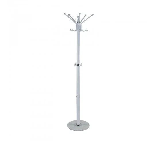 PROMO Καλόγερος Μέταλλο Βαφή Άσπρο  Φ36cm H.172cm [-Άσπρο-] [-Μέταλλο/Μάρμαρο-] ΕΜ181,2