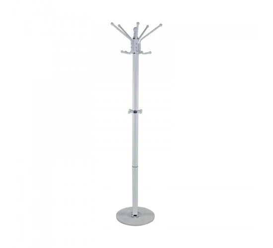 PROMO Καλόγερος Μέταλλο Βαφή Άσπρο  Φ36cm H.172cm [-Άσπρο-] [-Μέταλλο/Μάρμαρο-] ΕΜ181,2