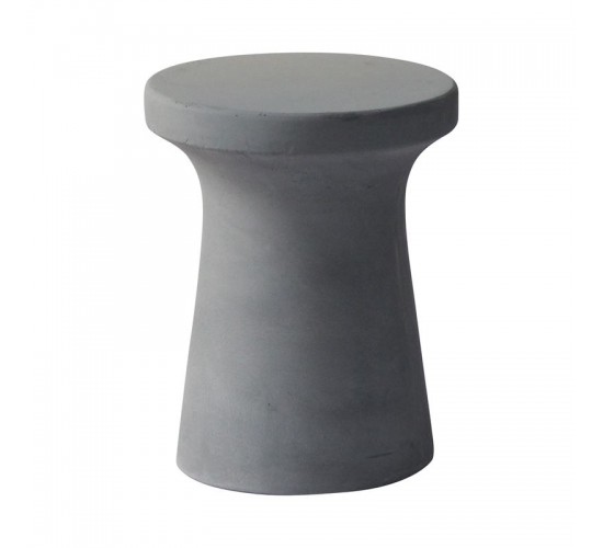 CONCRETE Σκαμπό Κήπου - Βεράντας, Cement Grey  Φ 35cm H.45cm [-Γκρι-] [-Artificial Cement (Recyclable)-] Ε6205