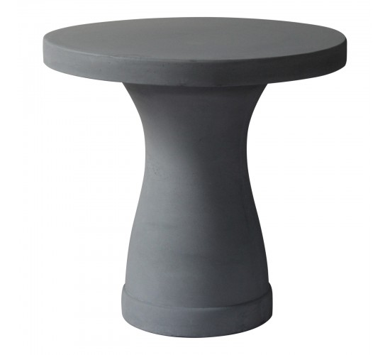 CONCRETE Τραπέζι Cement Grey  Φ80cm H.75cm [-Γκρι-] [-Artificial Cement (Recyclable)-] Ε6206