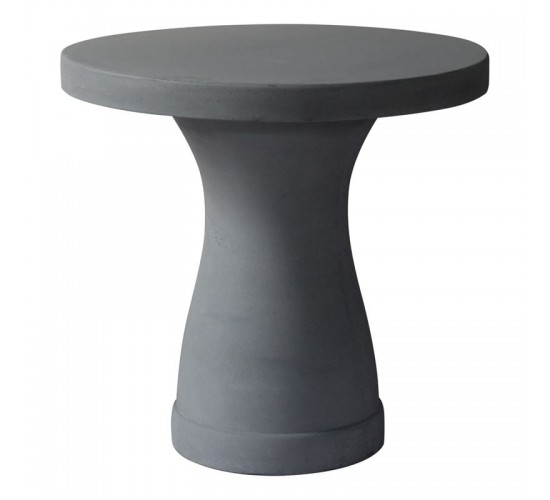 CONCRETE Τραπέζι Cement Grey  Φ80cm H.75cm [-Γκρι-] [-Artificial Cement (Recyclable)-] Ε6206