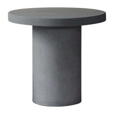 CONCRETE Cylinder τραπέζι Cement Grey  Φ80cm H.75cm [-Γκρι-] [-Artificial Cement (Recyclable)-] Ε6207