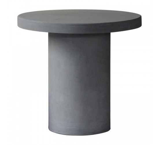 CONCRETE Cylinder τραπέζι Cement Grey  Φ80cm H.75cm [-Γκρι-] [-Artificial Cement (Recyclable)-] Ε6207