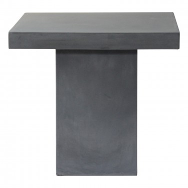 CONCRETE Cubic Τραπέζι Κήπου - Βεράντας, Cement Grey  80x80x75cm [-Γκρι-] [-Artificial Cement (Recyclable)-] Ε6208