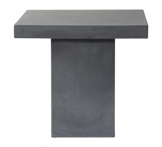 CONCRETE Cubic Τραπέζι Κήπου - Βεράντας, Cement Grey  80x80x75cm [-Γκρι-] [-Artificial Cement (Recyclable)-] Ε6208