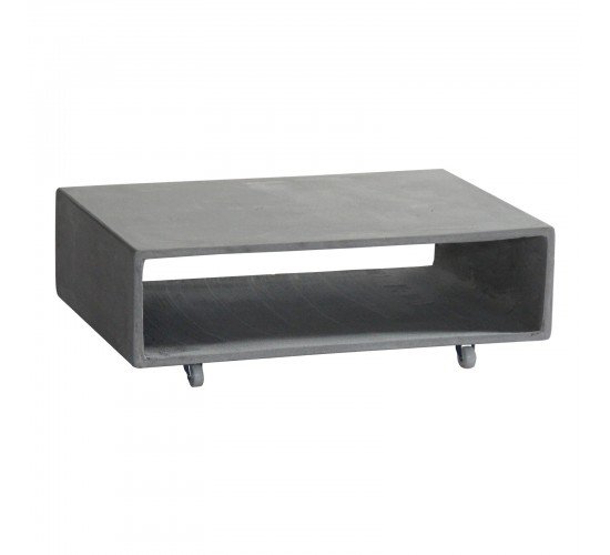 CONCRETE Τραπεζάκι Σαλονιού Cement Grey  75x50x20cm [-Γκρι-] [-Artificial Cement (Recyclable)-] Ε6210