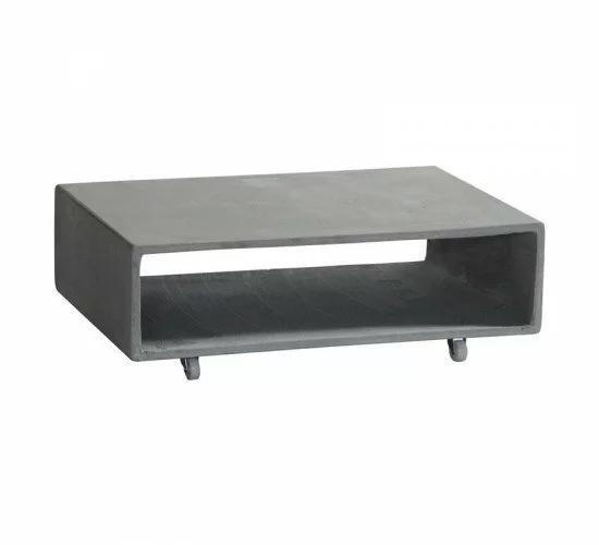 CONCRETE Τραπεζάκι Σαλονιού Cement Grey  75x50x20cm [-Γκρι-] [-Artificial Cement (Recyclable)-] Ε6210