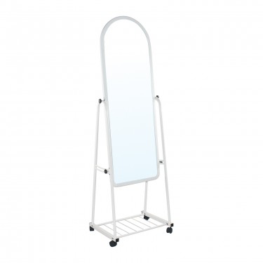 ROLLAND Big Καθρέπτης Δαπέδου Μέταλλο Βαφή Άσπρο  50x40x160cm [-Άσπρο-] [-Μέταλλο-] Ε7188,2