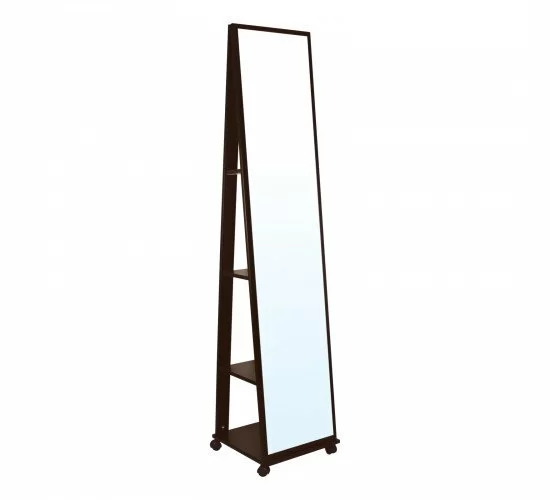 FISHER Καθρέπτης Δαπέδου Ξύλο Απόχρωση Καρυδί  39x39x176cm [-Καρυδί-] [-MDF - Κόντρα Πλακέ - Καπλαμάς - Νοβοπάν-] Ε7191,1