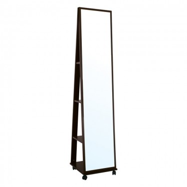 FISHER Καθρέπτης Δαπέδου Ξύλο Απόχρωση Καρυδί  39x39x176cm [-Καρυδί-] [-MDF - Κόντρα Πλακέ - Καπλαμάς - Νοβοπάν-] Ε7191,1