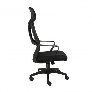 BF2950 Πολυθρόνα Γραφείου Διευθυντή, Mesh Μαύρο  62x62x113/121cm [-Μαύρο-] [-Ύφασμα Mesh-] ΕΟ544,1