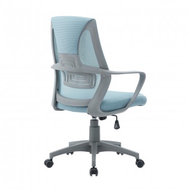 BF2960 Πολυθρόνα Γραφείου Mesh Γκρι - Μπλε  60x59x93/101cm [-Γκρι-, -Μπλε-] [-Ύφασμα Mesh-] ΕΟ545,2