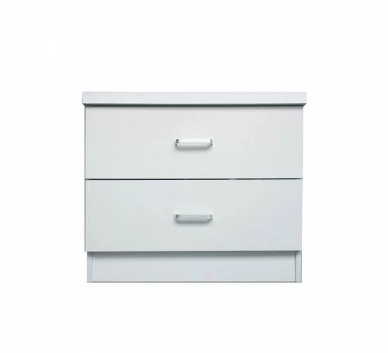 DECON Κομοδίνο Απόχρωση Άσπρο  40x40x45cm [-Άσπρο-] [-MDF - Κόντρα Πλακέ - Καπλαμάς - Νοβοπάν-] Ε7393,1