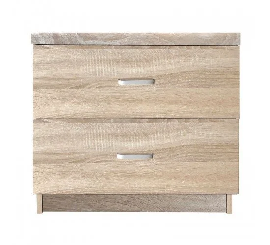 DECON Κομοδίνο Απόχρωση Sonoma  40x40x45cm [-Φυσικό-] [-MDF - Κόντρα Πλακέ - Καπλαμάς - Νοβοπάν-] Ε7393,2