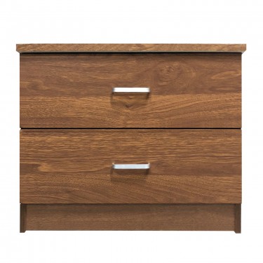 DECON Κομοδίνο Απόχρωση Καρυδί  40x40x45cm [-Καρυδί-] [-MDF - Κόντρα Πλακέ - Καπλαμάς - Νοβοπάν-] Ε7393,3