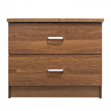 DECON Κομοδίνο Απόχρωση Καρυδί  40x40x45cm [-Καρυδί-] [-MDF - Κόντρα Πλακέ - Καπλαμάς - Νοβοπάν-] Ε7393,3