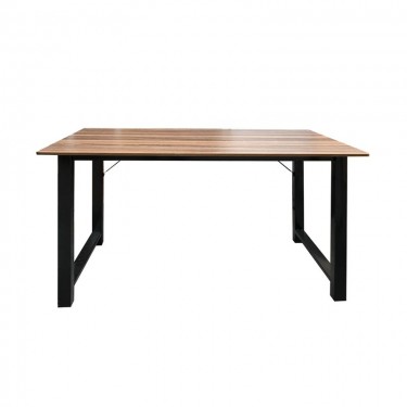 ΓΡΑΦΕΙΟ Μέταλλο Βαφή Μαύρο, Απόχρωση Καρυδί  100x60x73cm [-Καρυδί-, -Μαύρο-] [-Melamine-, -Μέταλλο-] ΕΟ409,1