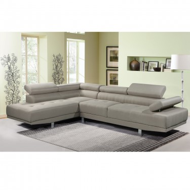 SECTOR Καναπές Σαλονιού Δεξιά Γωνία, Ανακλινόμενα Κεφαλάρια, Ύφασμα Μπεζ  265x191x82cm H.82cm [-Μπεζ-Tortora-Sand-Cappuccino-] [-Ύφασμα-] Ε989,4R