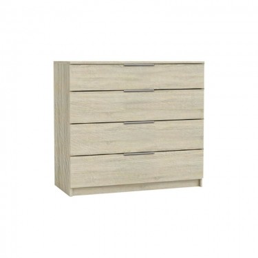 DRAWER Συρταριέρα με 4 Συρτάρια, Απόχρωση Sonoma  80x40x83cm [-Φυσικό-] [-MDF - Κόντρα Πλακέ - Καπλαμάς - Νοβοπάν-] Ε759,2
