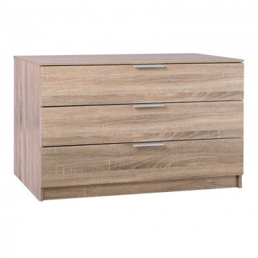 DRAWER Συρταριέρα με 3 Συρτάρια, Απόχρωση Sonoma  80x40x64cm [-Φυσικό-] [-MDF - Κόντρα Πλακέ - Καπλαμάς - Νοβοπάν-] Ε760,2