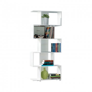 ROSS Βιβλιοθήκη - Ραφιέρα Άσπρο  70x23x175cm [-Άσπρο-] [-MDF - Κόντρα Πλακέ - Καπλαμάς - Νοβοπάν-] Ε762,3