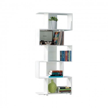 ROSS Βιβλιοθήκη - Ραφιέρα Άσπρο  70x23x175cm [-Άσπρο-] [-MDF - Κόντρα Πλακέ - Καπλαμάς - Νοβοπάν-] Ε762,3