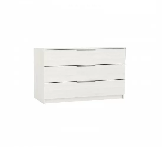 DRAWER Συρταριέρα με 3 Συρτάρια, Απόχρωση Άσπρο  80x40x64cm [-Άσπρο-] [-Paper-] Ε760,3