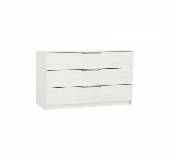DRAWER Συρταριέρα με 3 Συρτάρια, Απόχρωση Άσπρο  80x40x64cm [-Άσπρο-] [-Paper-] Ε760,3