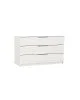 DRAWER Συρταριέρα με 3 Συρτάρια, Απόχρωση Άσπρο  80x40x64cm [-Άσπρο-] [-Paper-] Ε760,3
